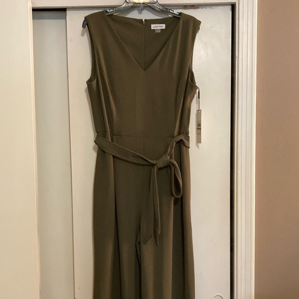 Calvin Klein Olive Green Jumpsuit